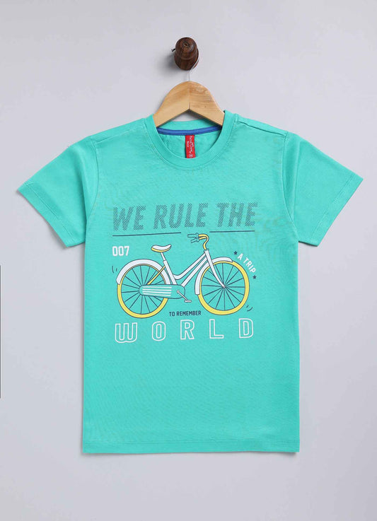 We rule the world cotton t-shirt for boys - ParrotCrow