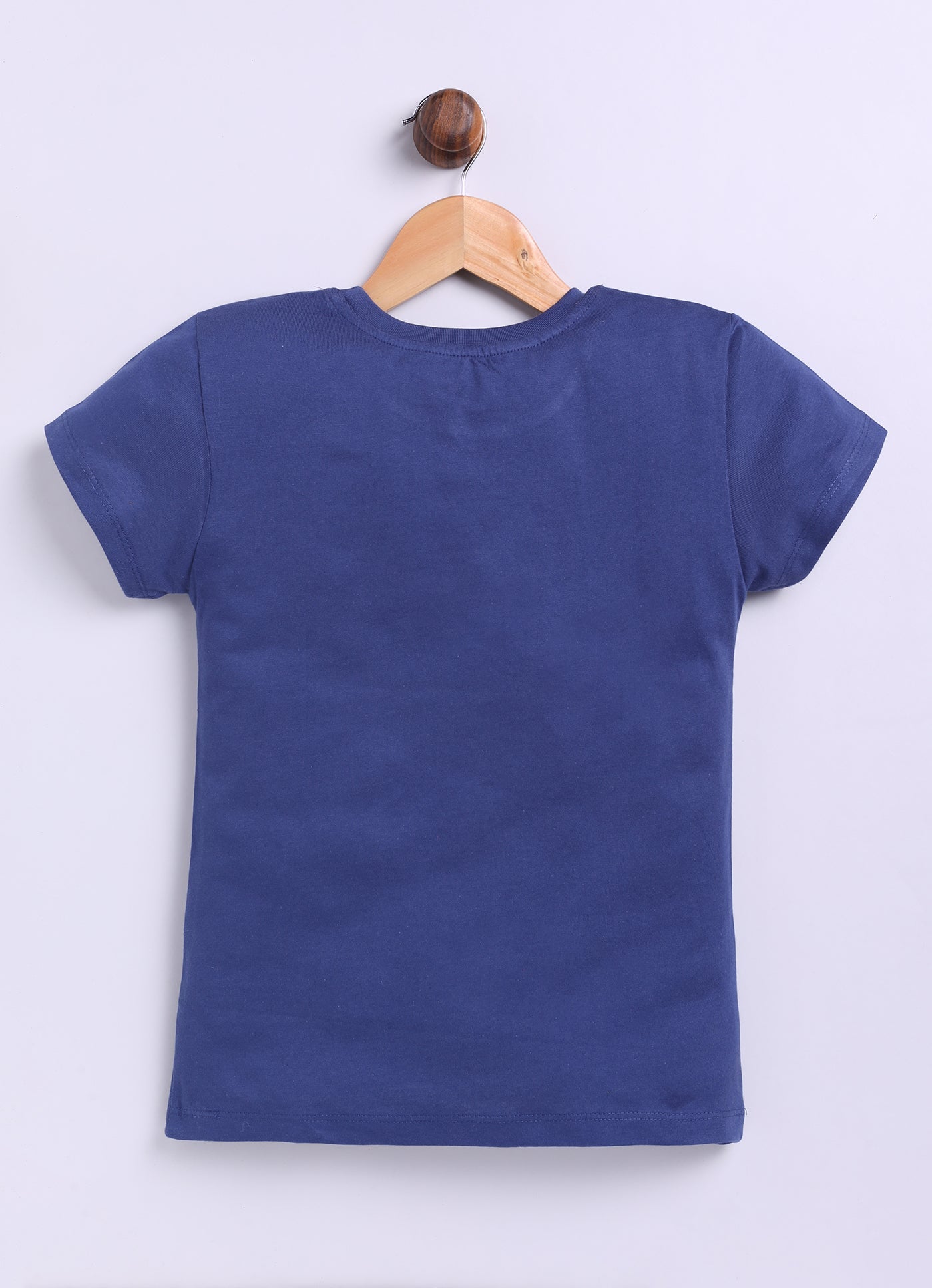 You make me pretty Printed Cotton T-Shirt for Girls - Blue - ParrotCrow